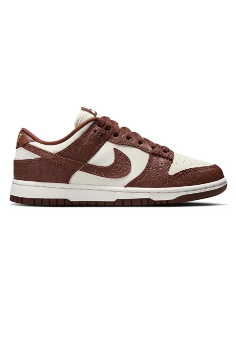 Nike Dunk Low Shoes Embossed Baroque Sail Fauna Brown Women NIKE | Sneakers | IF3944-100