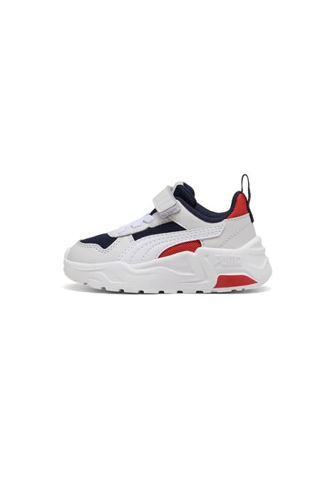 Scarpe Puma Trinity 2 LT AC+ Bianco Blu Rosso Infant PUMA | Sneakers | 403705-03