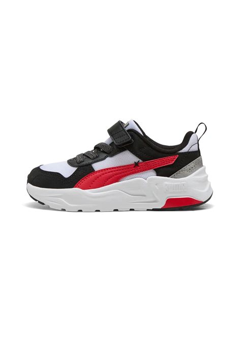 Scarpe Puma Trinity 2 LT Mid 90s AC+ Bianco Nero Rosso Bambini PUMA | Sneakers | 406075-01