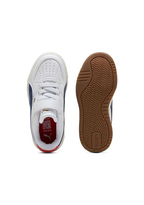 Scarpe Puma Caven III Retro AC+ Bianco Blu Rosso Bambini PUMA | Sneakers | 406897-01