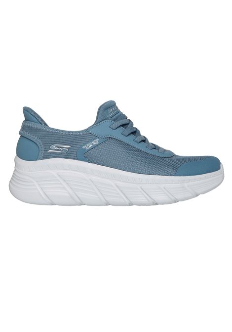 Scarpe Skechers Bobs Flex Hi Linear Force Azzurro Donna SKECHERS | Scarpe Skechers | 117391-SLT