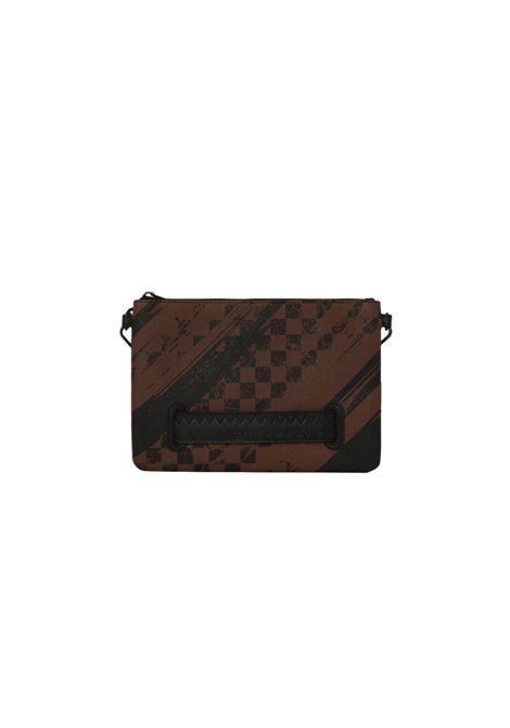 Sprayground Smeared Grunge Crossover Clutch Brown Unisex SPRAYGROUND | Pochette | 910B8969NSZ-