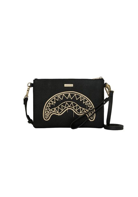 Sprayground That Gold Drap Crossover Clutch Black Gold Unisex SPRAYGROUND | Pochette | 910B8977NSZ-