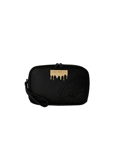 Sprayground Gold Brick Luxe Toiletry Bag Black Unisex SPRAYGROUND | Pochette | 910B9043NSZ-