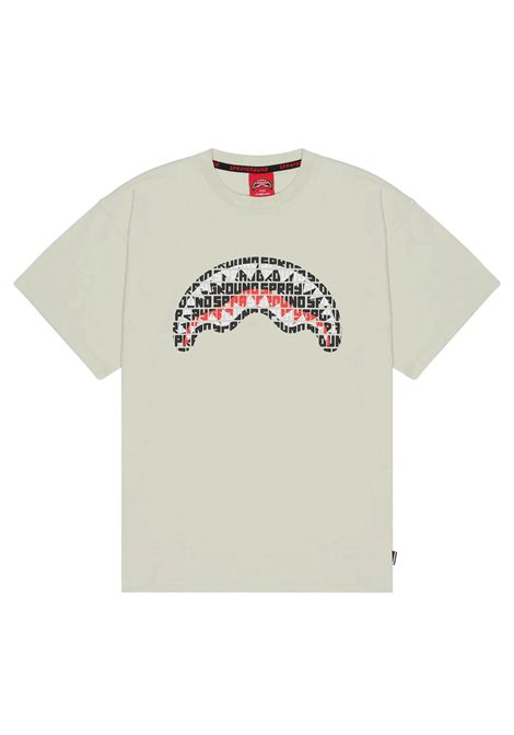 T-shirt Sprayground Infinity Shark Regular Verde Salvia Chiaro Uomo SPRAYGROUND | T-shirt | SP858-AGE