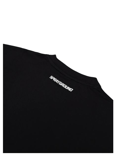 T-shirt Sprayground Infinity Shark Regular Nero Uomo SPRAYGROUND | T-shirt | SP858-BLK