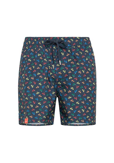Costume Sun68 con Stampa Moto Blu Uomo SUN68 | Costumi | H34127-07