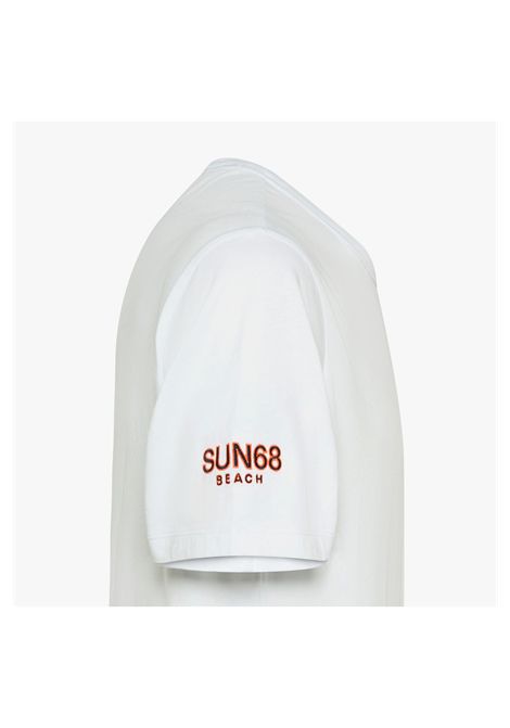 SUN68 Cotton Jersey Tee White Men SUN68 | T-shirt | T36140-01