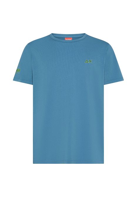 SUN68 Cotton Jersey Tee Avio Blue Men SUN68 | T-shirt | T36140-56