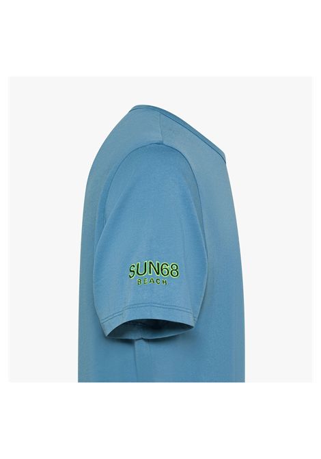 SUN68 Cotton Jersey Tee Avio Blue Men SUN68 | T-shirt | T36140-56
