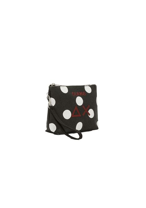 SUN68 Printed Canvas Mini Pochette Black Off White Women SUN68 | Pochette | W36219-1131