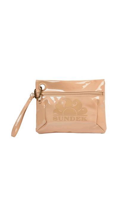 Sundek Clutch Bag with Snap Hook Beige Durian Women SUNDEK | Pochette | AW416ABPV400-A7200