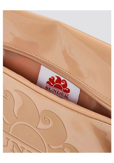Sundek Clutch Bag with Snap Hook Beige Durian Women SUNDEK | Pochette | AW416ABPV400-A7200