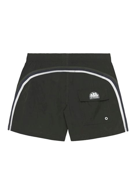 Costume Sundek Corto a Vita Elastica Crinkled Verde Pino Uomo SUNDEK | Costumi | M504BDN5100-55101