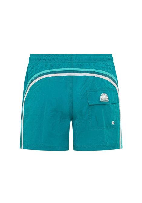 Costume Sundek Corto a Vita Elastica Crinkled Azzurro Chromis Uomo SUNDEK | Costumi | M504BDN5100-69402