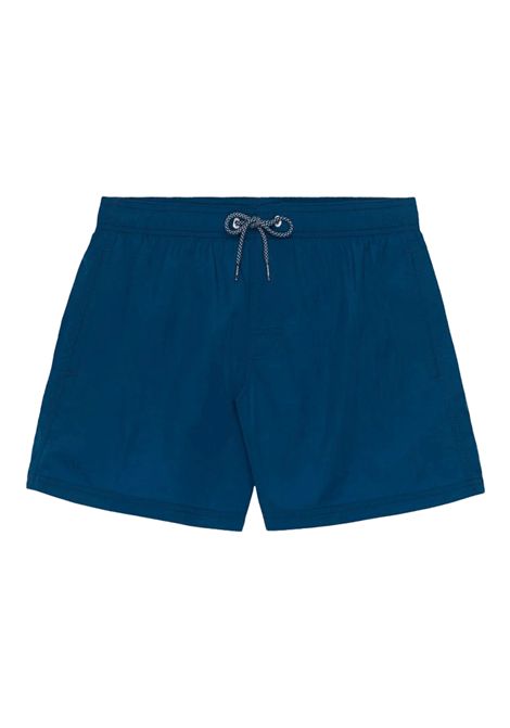 Costume Sundek Corto a Vita Elastica Crinkled Blu Storm Uomo SUNDEK | Costumi | M504BDN5100-A5601