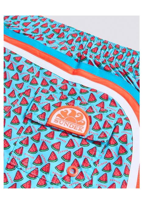 Sundek Fruit Fiesta Printed Boardshort Lunar Blue Men SUNDEK | Swimwear | M504BDRT3FF-A61FF