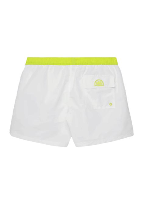 Costume Sundek Iconic Taffetà con Piping a contrasto Bianco Uomo SUNDEK | Costumi | M732BDTA100-00604