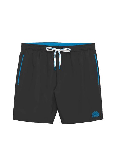 Costume Sundek Lungo con Piping Nero Uomo SUNDEK | Costumi | M747BDRT300-00401
