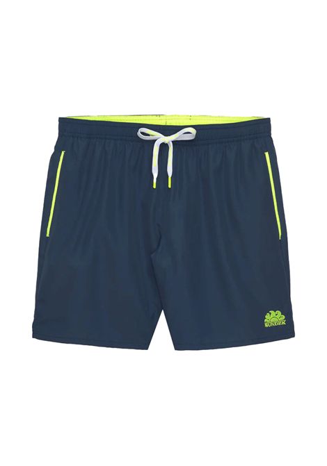 Costume Sundek Lungo con Piping Blu Navy Uomo SUNDEK | Costumi | M747BDRT300-00701